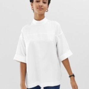 Blousy Mockneck Top
